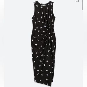 Nine Britton Abigail Brushed Knit Fitted Midi Dress- M. New, With Tags!